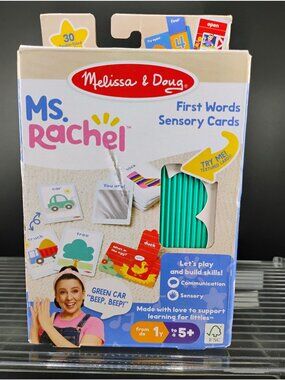 Melissa & Doug Ms. Rachel First Words Sensory Cards Set